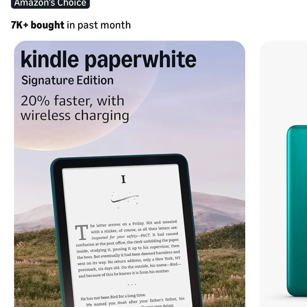 Kindle Paperwhite Signature Edition
(12th generation) - Picture 4 of 10